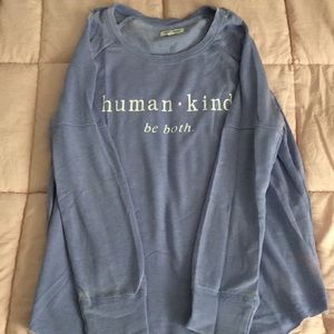 Purple cold shoulder top size XL